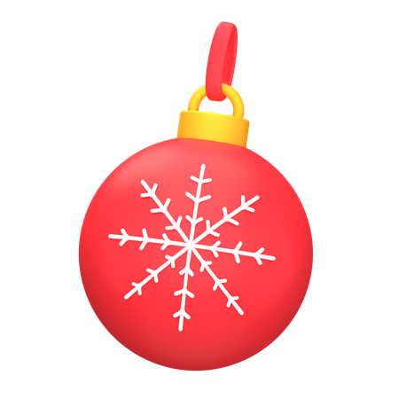 Christmas Ball Ornament  3D Icon