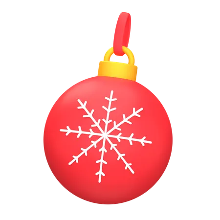 Christmas Ball Ornament 3 D Icon 3D Icon