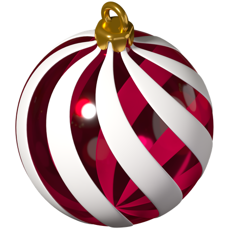 Christmas ball ornament 3D Illustration