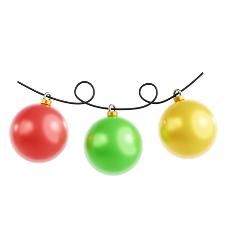 Christmas Ball Ornament  3D Icon