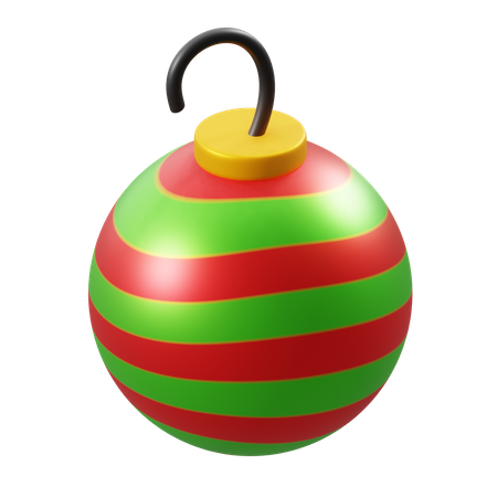 Christmas Ball Ornament  3D Illustration