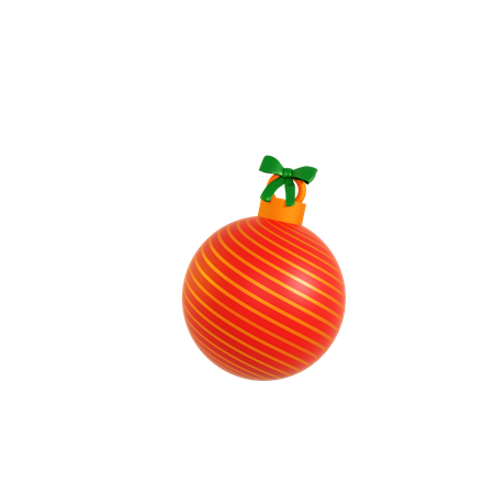 Christmas Ball Ornament  3D Illustration