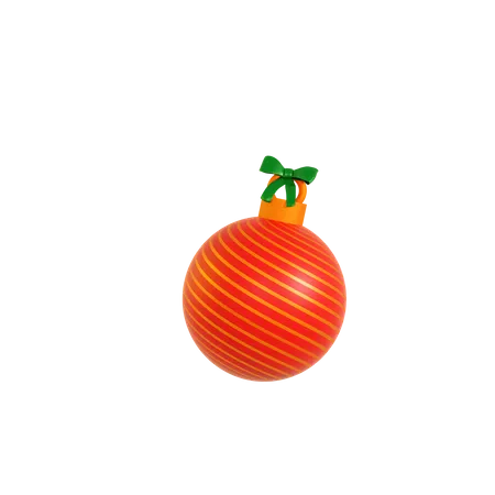 Christmas Ball Ornament  3D Illustration