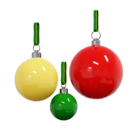 Christmas Ball Ornament 3D Illustration