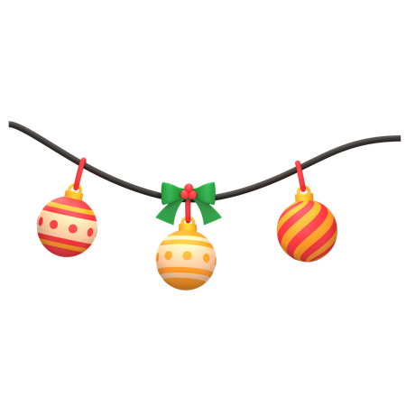 Christmas Ball Ornament Decoration  3D Icon