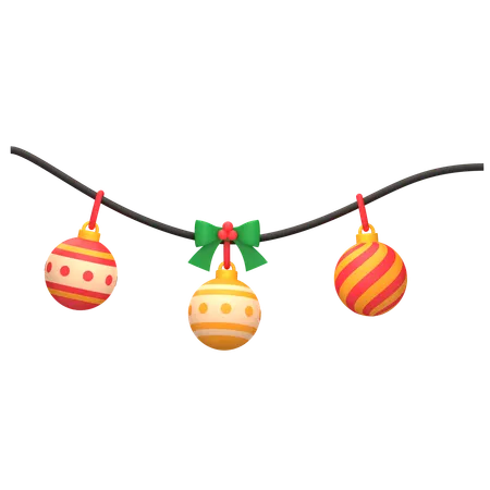 Christmas Ball Ornament Decoration  3D Icon