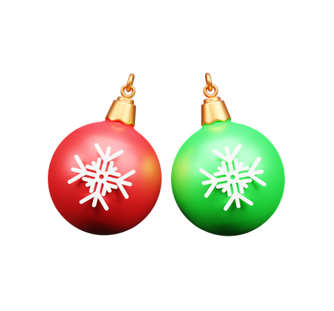 Christmas Balls  3D Icon