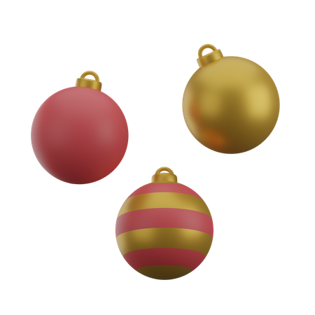 Christmas balls  3D Icon