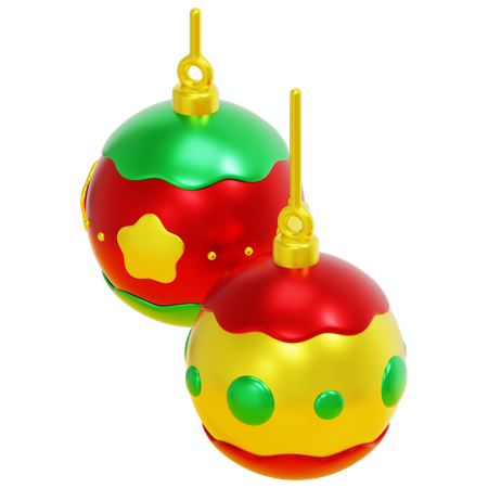 Christmas Balls 3D Icon