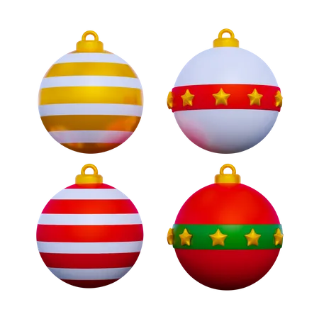 Christmas balls  3D Icon