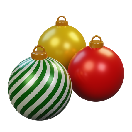 Christmas Balls 3D Icon