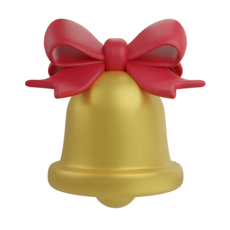 Bell 3 D Illustrations Christmas Icon 3D Icon