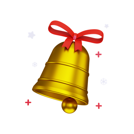 Christmas bell  3D Illustration