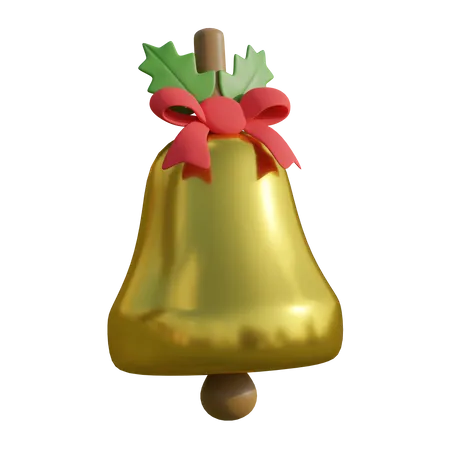 Christmas Bell  3D Illustration