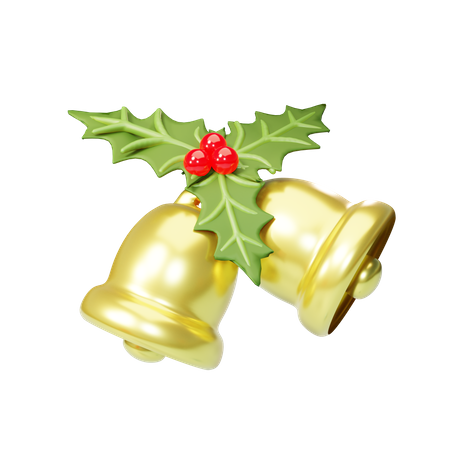 Christmas bell  3D Illustration