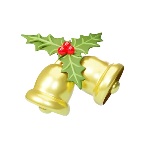 Christmas bell  3D Illustration