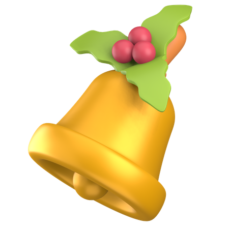 Christmas Bell  3D Illustration