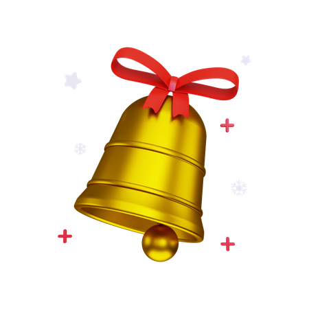Christmas bell 3D Illustration