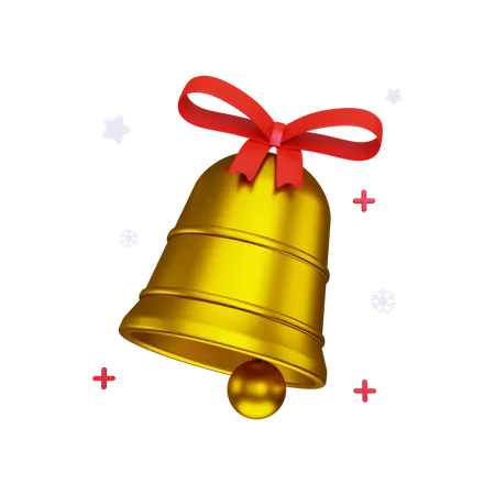 Christmas bell  3D Illustration
