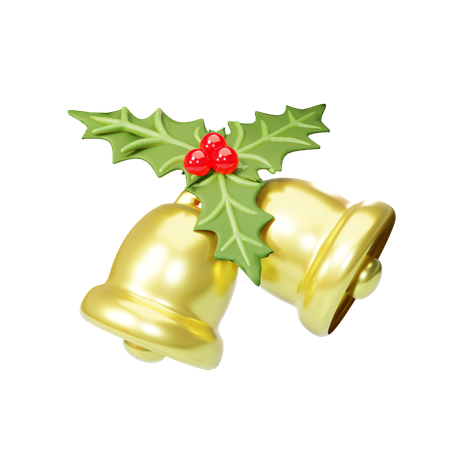 Christmas bell 3D Illustration