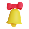santa bell emoji 3d