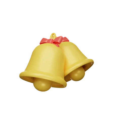 3 D Rendering Christmas Bell Illustration Object 3D Icon