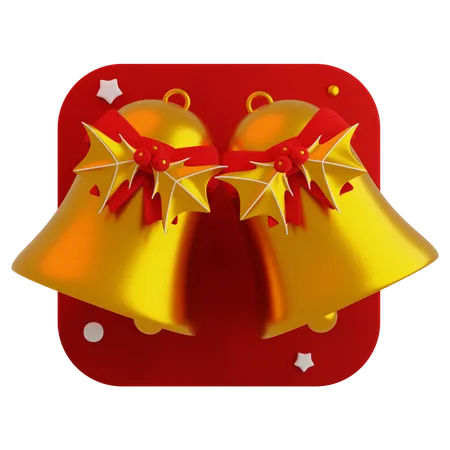 Christmas bells  3D Icon