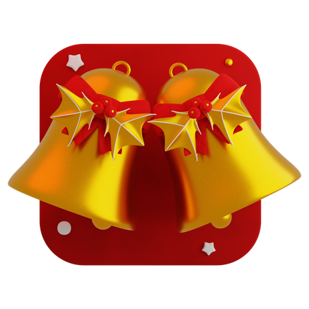 Christmas bells  3D Icon