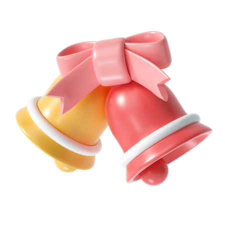 Christmas bells  3D Illustration