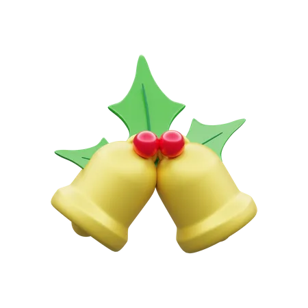 Christmas Bells  3D Illustration