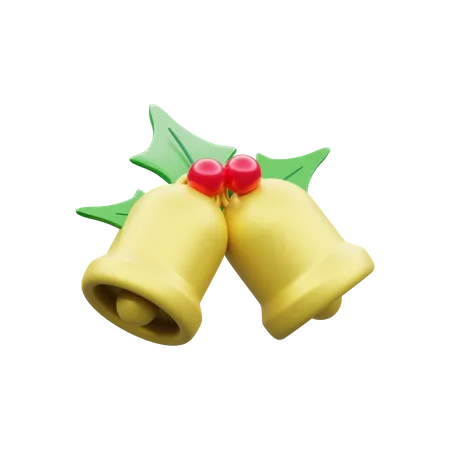 Christmas Bells  3D Illustration