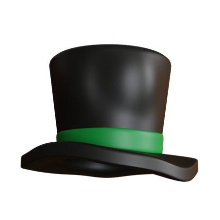 Christmas Black Hat  3D Icon