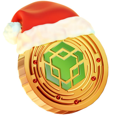Christmas Bnb Coin  3D Icon