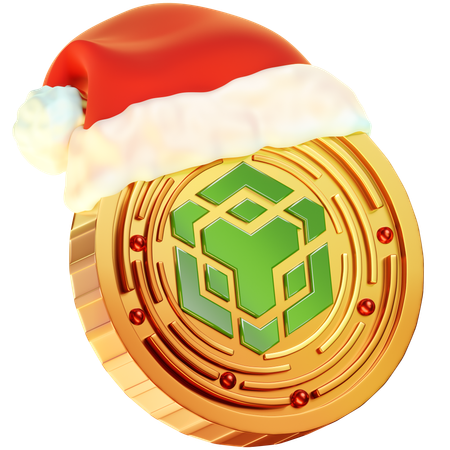 Christmas Bnb Coin  3D Icon