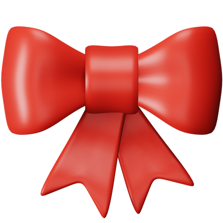 Christmas Bow 3D Icon
