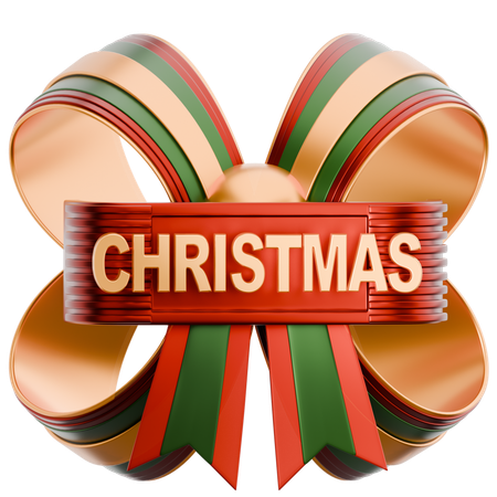 Christmas Bowknot  3D Icon