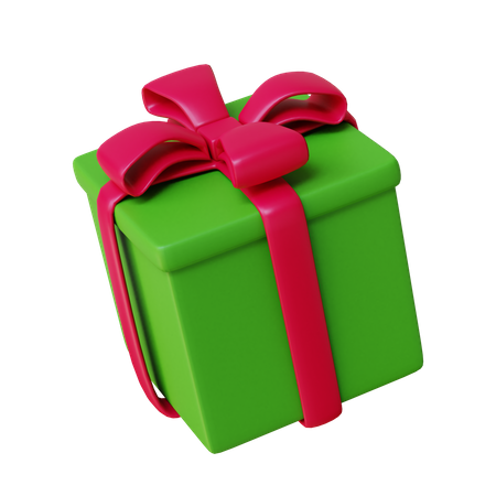 Christmas Box Gift 3D Illustration