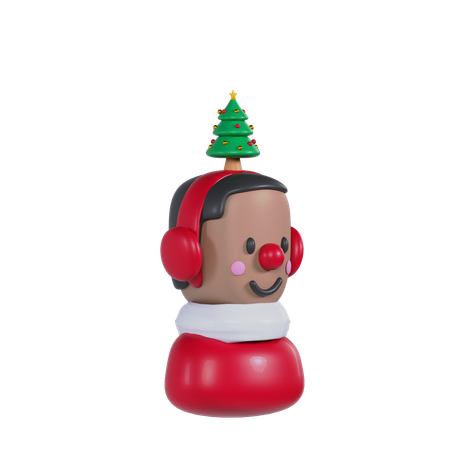 Christmas Boy  3D Icon