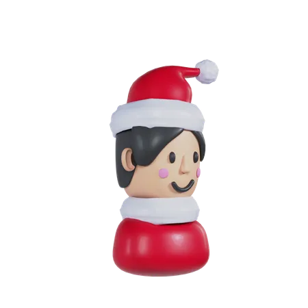 Christmas Boy  3D Icon