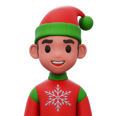 Christmas Boy  3D Icon