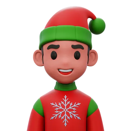 Christmas Boy  3D Icon