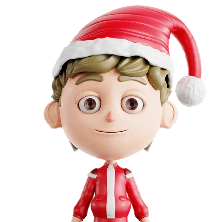 Christmas Boy  3D Icon