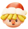 Christmas Boy Head