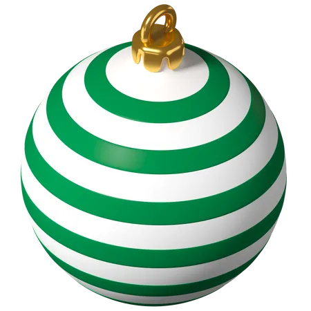 Christmas bulb ornament  3D Illustration