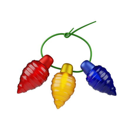 Christmas Bulbs 3D Icon