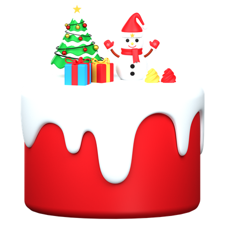 Christmas Cake  3D Icon