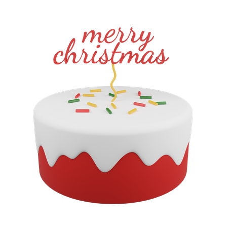 Christmas Cake  3D Icon