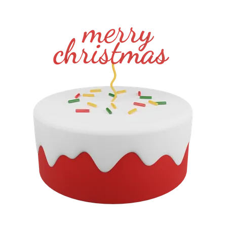 Christmas Cake  3D Icon