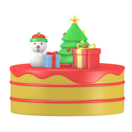 Christmas Cake  3D Icon