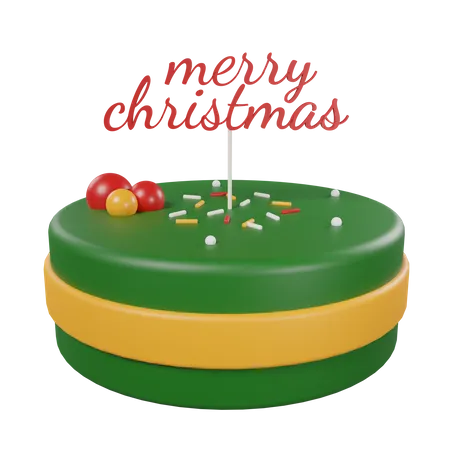 Christmas Cake 3D Icon